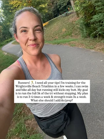 trianglefamiliesexplore Instagram post about Triathlon training