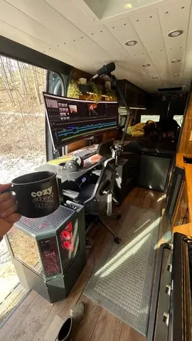 ttthefineprinttt Instagram post about Gaming camper van