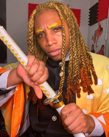 tygeesensei Instagram post about Zenitsu Agatsuma cosplay