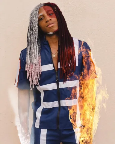 tygeesensei Instagram post about Shoto Todoroki cosplay