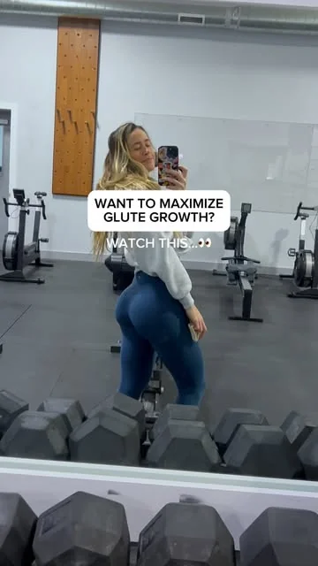 valentinalequeux Instagram post about Glute training