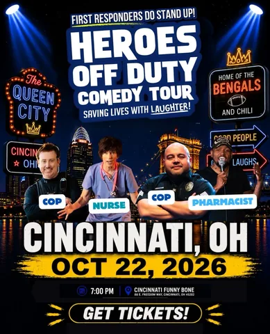 vinniemontez Instagram post about Cincinnati comedy show