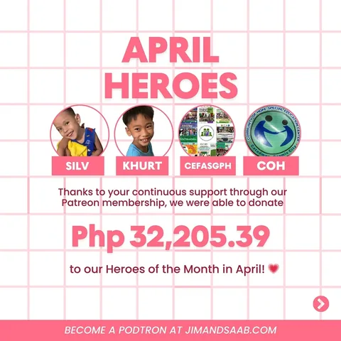 wakeupwithjimandsaab Instagram post about Charitable donation report