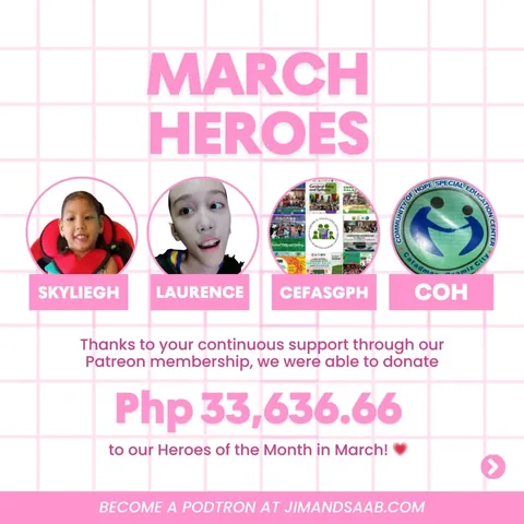 wakeupwithjimandsaab Instagram post about Charitable donation report