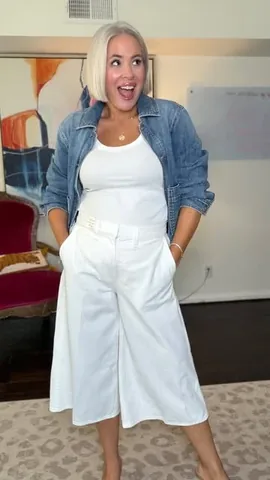 wandalovessharing Instagram post about Culotte pant trend