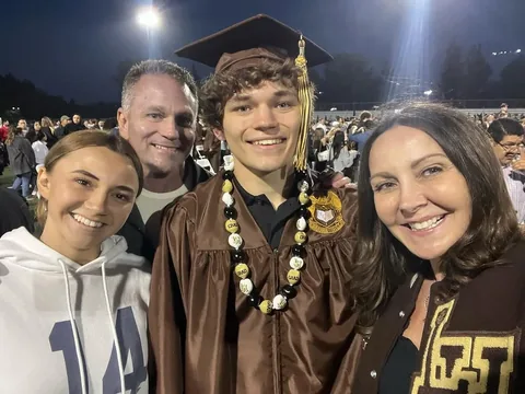 wearethedavises Instagram post about Graduation milestone