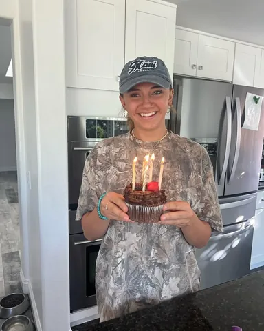 wearethedavises Instagram post about Kayla’s education and birthday