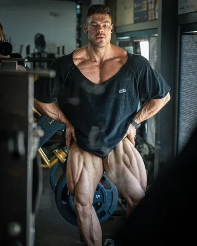 wesleyvissers Instagram post about Contest prep leg training