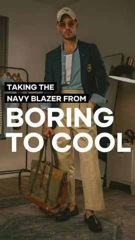 whatmyboyfriendwore Instagram post about Navy blazer styling