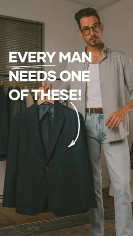 whatmyboyfriendwore Instagram post about Navy blazer styling