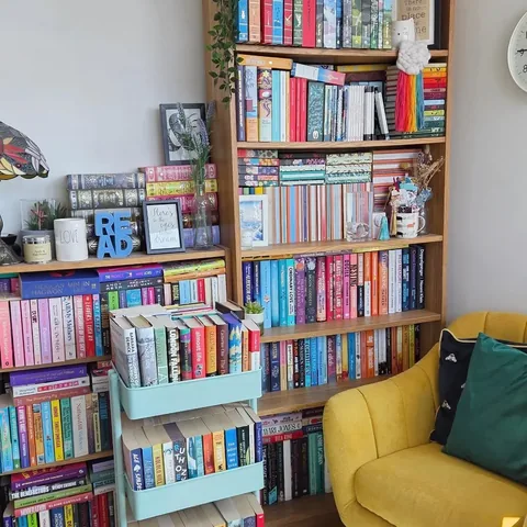 whatsallyreadnext Instagram post about Moving house and reading life