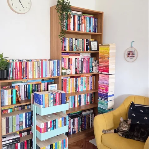 whatsallyreadnext Instagram post about Reading corner and life update