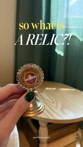 whitney.haahr Instagram post about Catholic relics