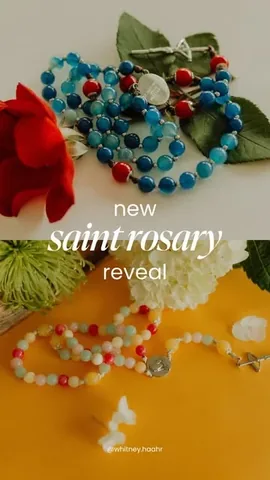 whitney.haahr Instagram post about New saint rosaries