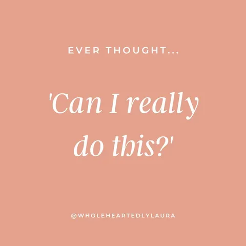 wholeheartedlylaura Instagram post about Self doubt in coaching careers