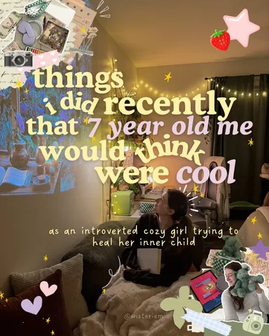 wisteriem Instagram post about Inner child healing