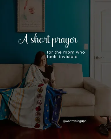 worthyofagape Instagram post about Quick Catholic prayers