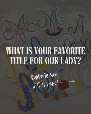 worthyofagape Instagram post about Marian title sticker collection