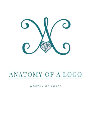 worthyofagape Instagram post about Brand identity and logo design