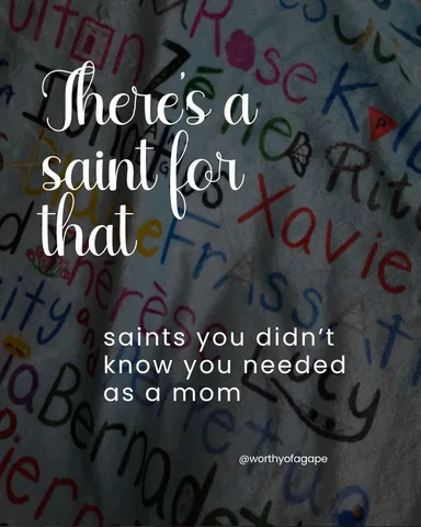 worthyofagape Instagram post about Patron saints