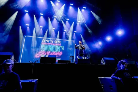 xanderycke Instagram post about Comedytry out op Pukkelpop