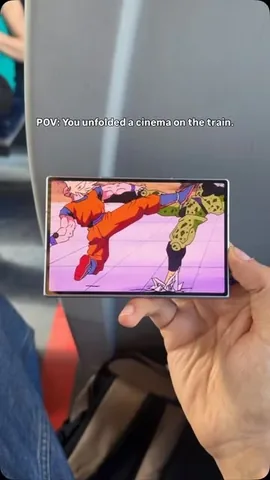 xeetechcare Instagram post about Galaxy Z Fold 8 on the go use