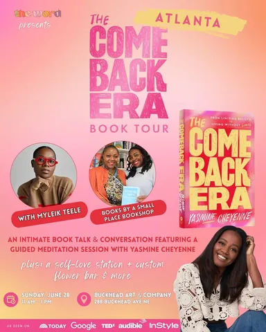 yasminecheyenne Instagram post about Atlanta book tour event