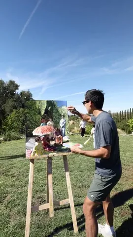 zachking Instagram post about Park painting