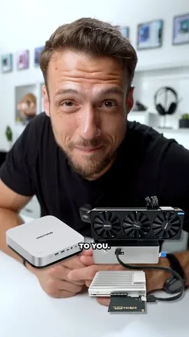 zachstechturf Instagram post about Oculink external GPUs