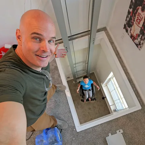 zacksjerryrig Instagram post about Residential elevator
