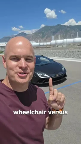 zacksjerryrig Instagram post about Off road wheelchair and Lamborghini contest