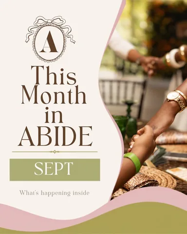 zhara.marie Instagram post about Abide membership activities