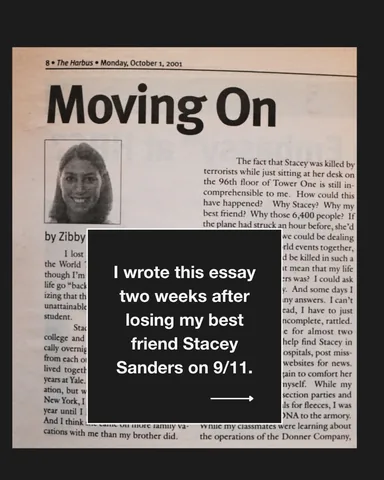 zibbyowens Instagram post about September 11 remembrance