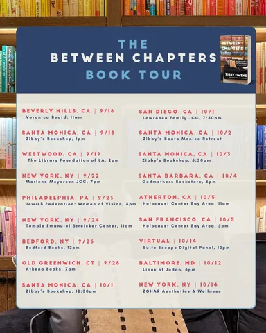 zibbyowens Instagram post about Book tour